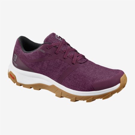 Salomon OUTbound GTX W Womens Hiking Shoes Purple UK JXHA